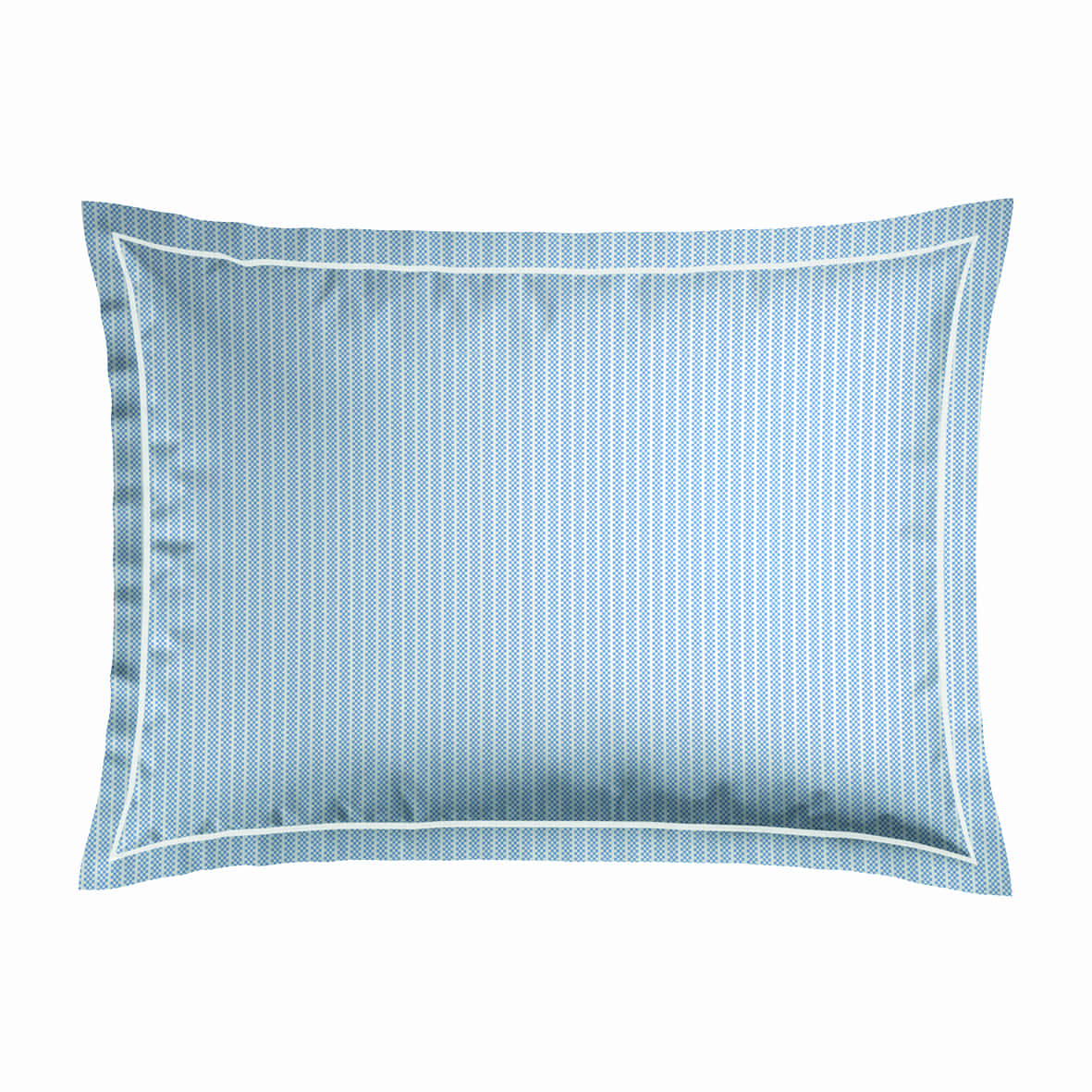 Set de 2 taies d'oreiller coton percale - Grenoble Bleu clair - 2 x (50 x 70 cm)