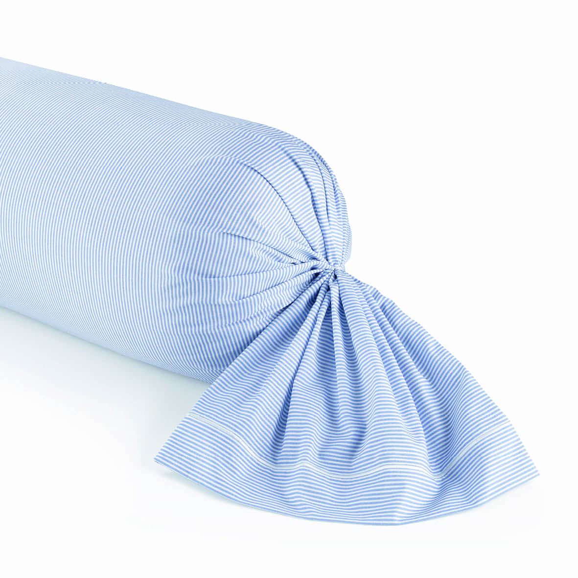 Taie de traversin coton percale - Grenoble Bleu clair - 43 x 210 cm
