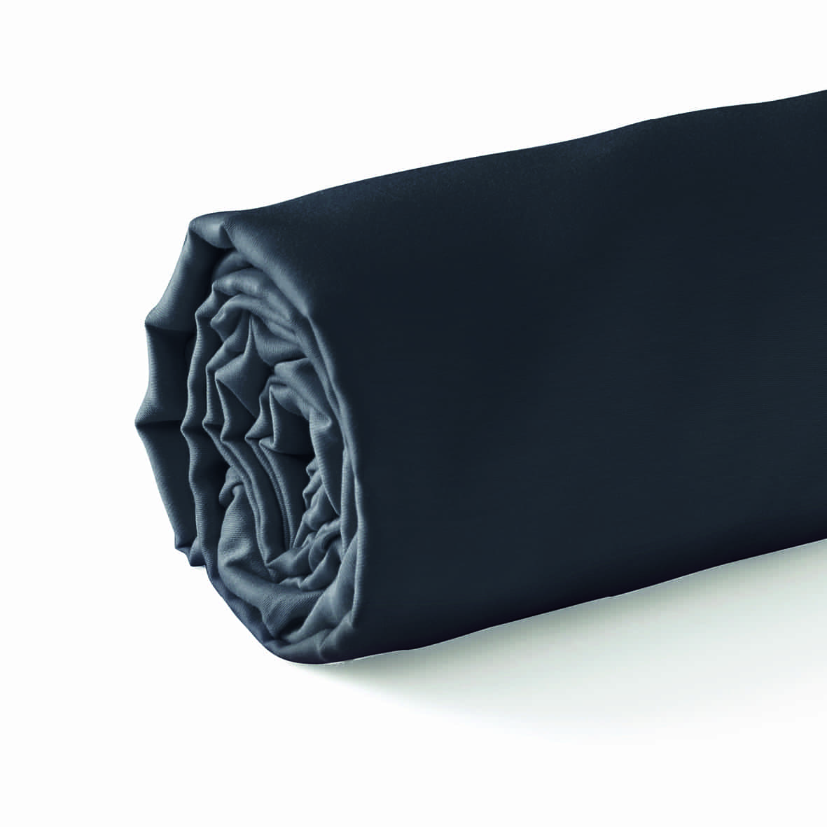 Drap-housse satin de coton - Uni Gris 03 - 90 x 200 x 30 cm – Image 2