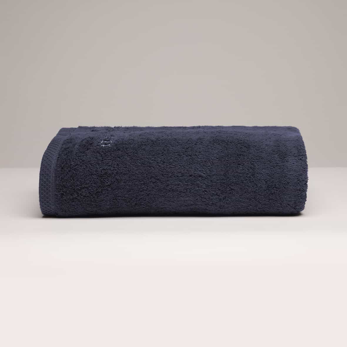 Drap de bain coton peigné LT - Oasis Bleu foncé - 100 x 150 cm