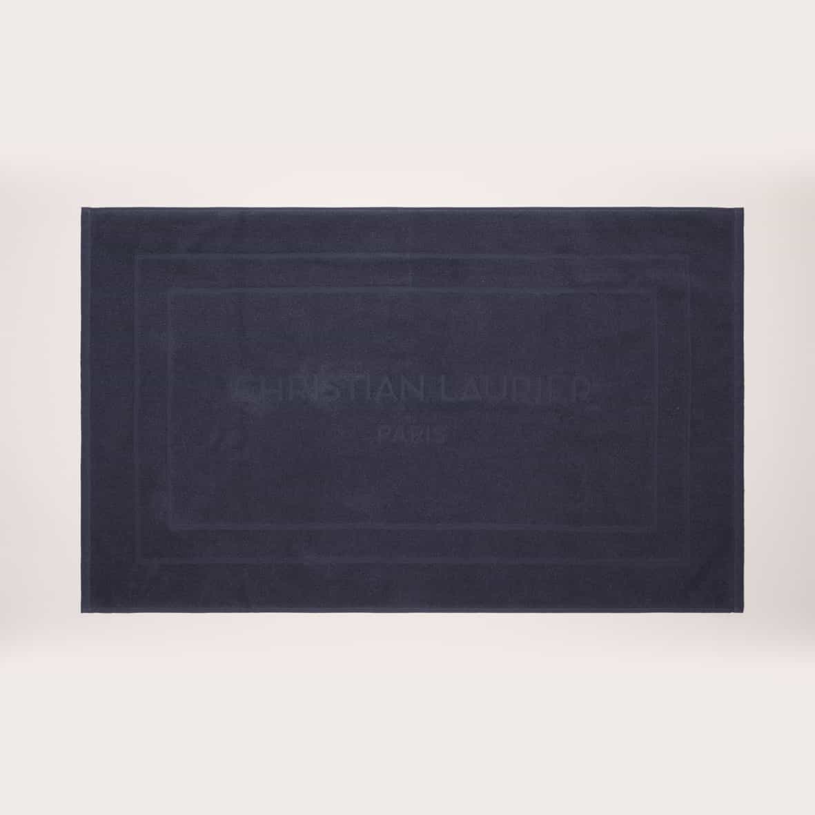 Tapis de bain coton - design 19 Bleu foncé - 60 x 100 cm