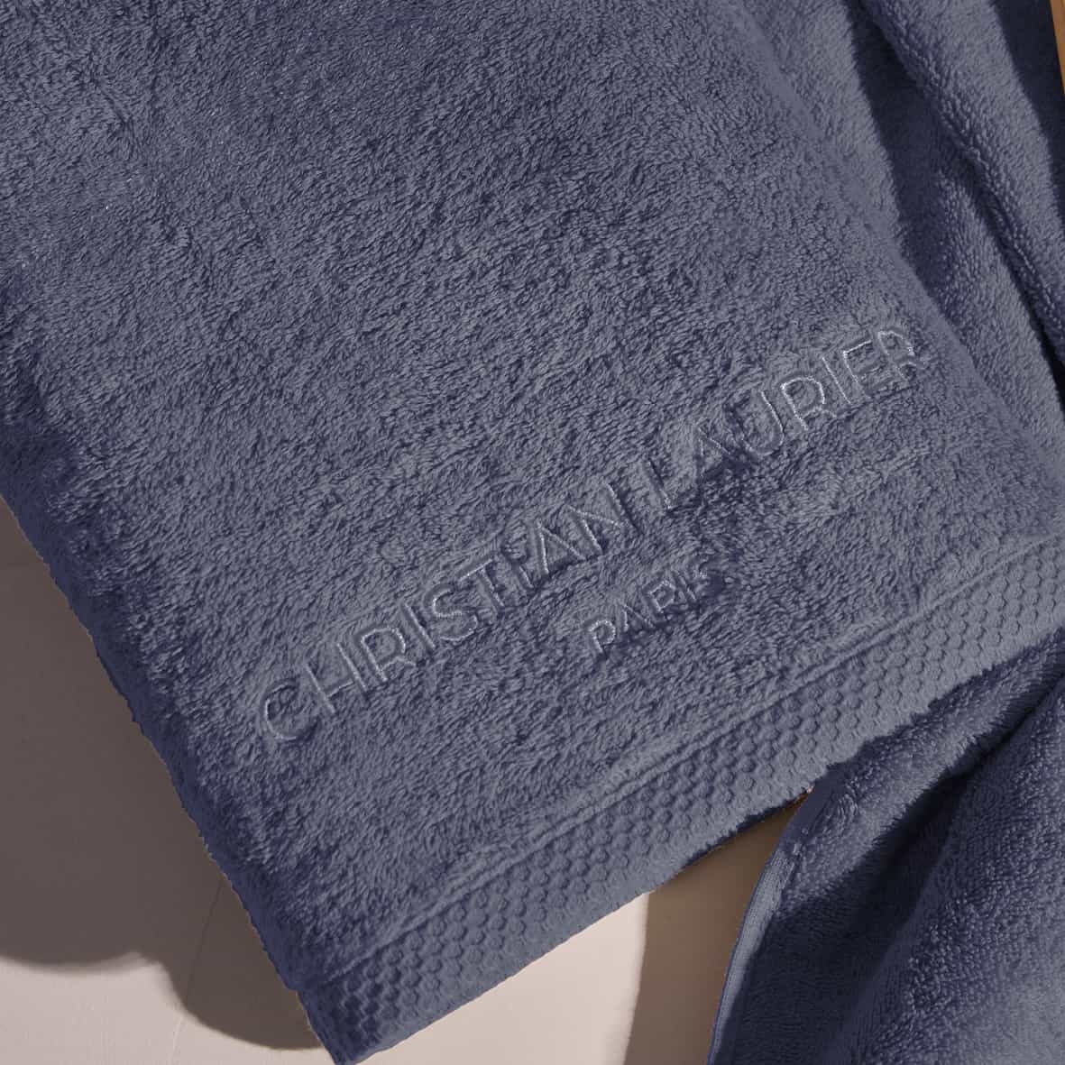 Serviette coton peigné LT - Oasis Bleu gris - 2 x (50 x 100 cm) – Image 2