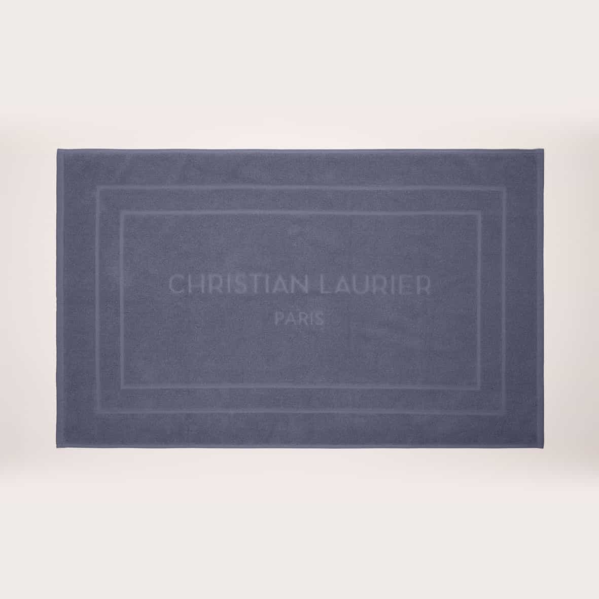 Tapis de bain coton - design 19 Bleu gris - 60 x 100 cm