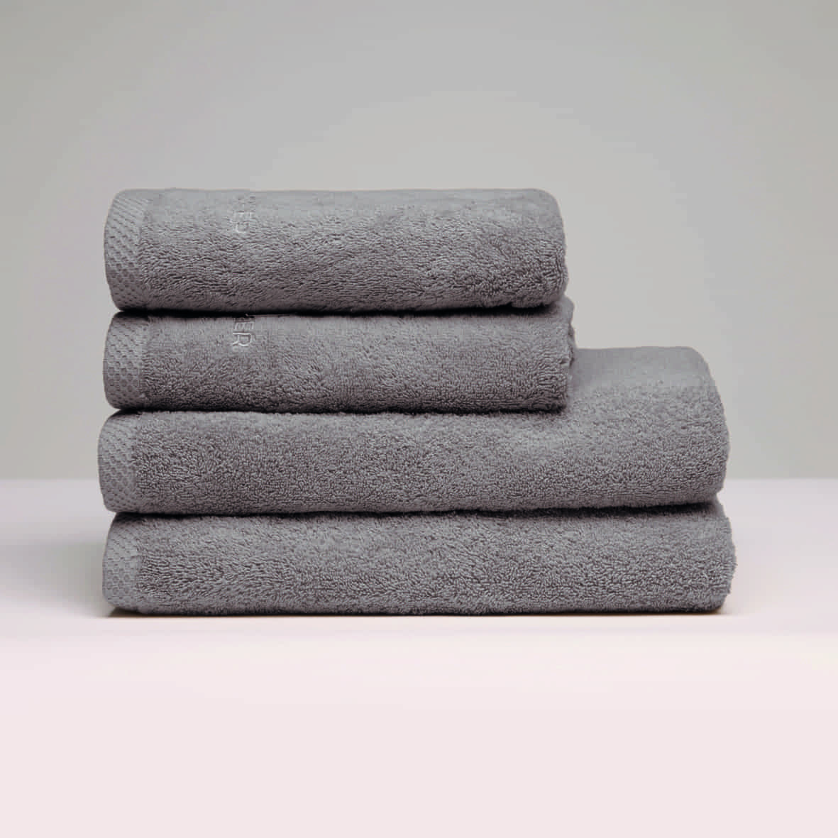 Serviette + drap de bain coton peigné LT - Oasis Brun - 2 x (50 x 100 cm) + 2 x (70 x 140 cm)