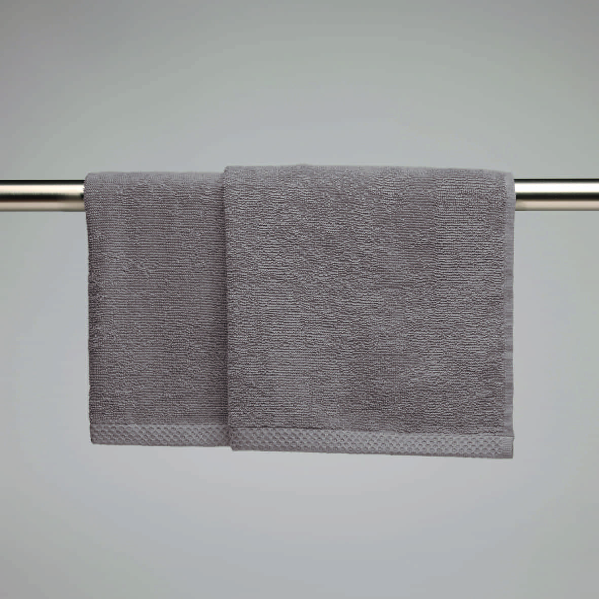 essuie-mains coton peigné LT - Oasis Brun - 2 x (45 x 45 cm)