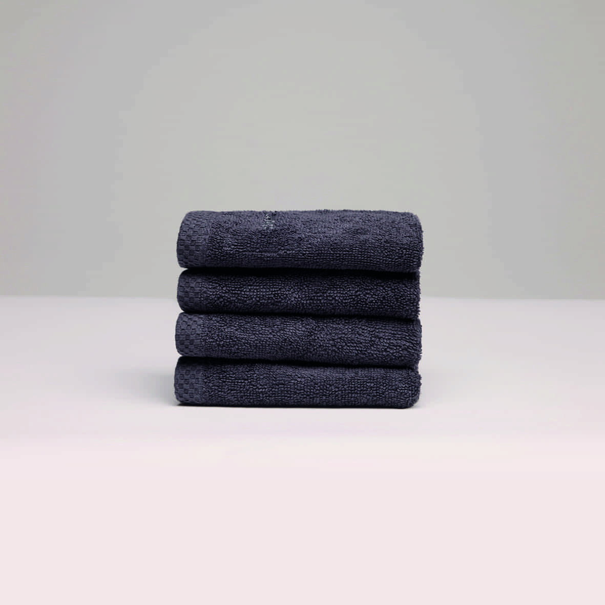 Serviette d'invité coton peigné LT - Oasis Gris foncé - 4 x (30 x 30 cm)