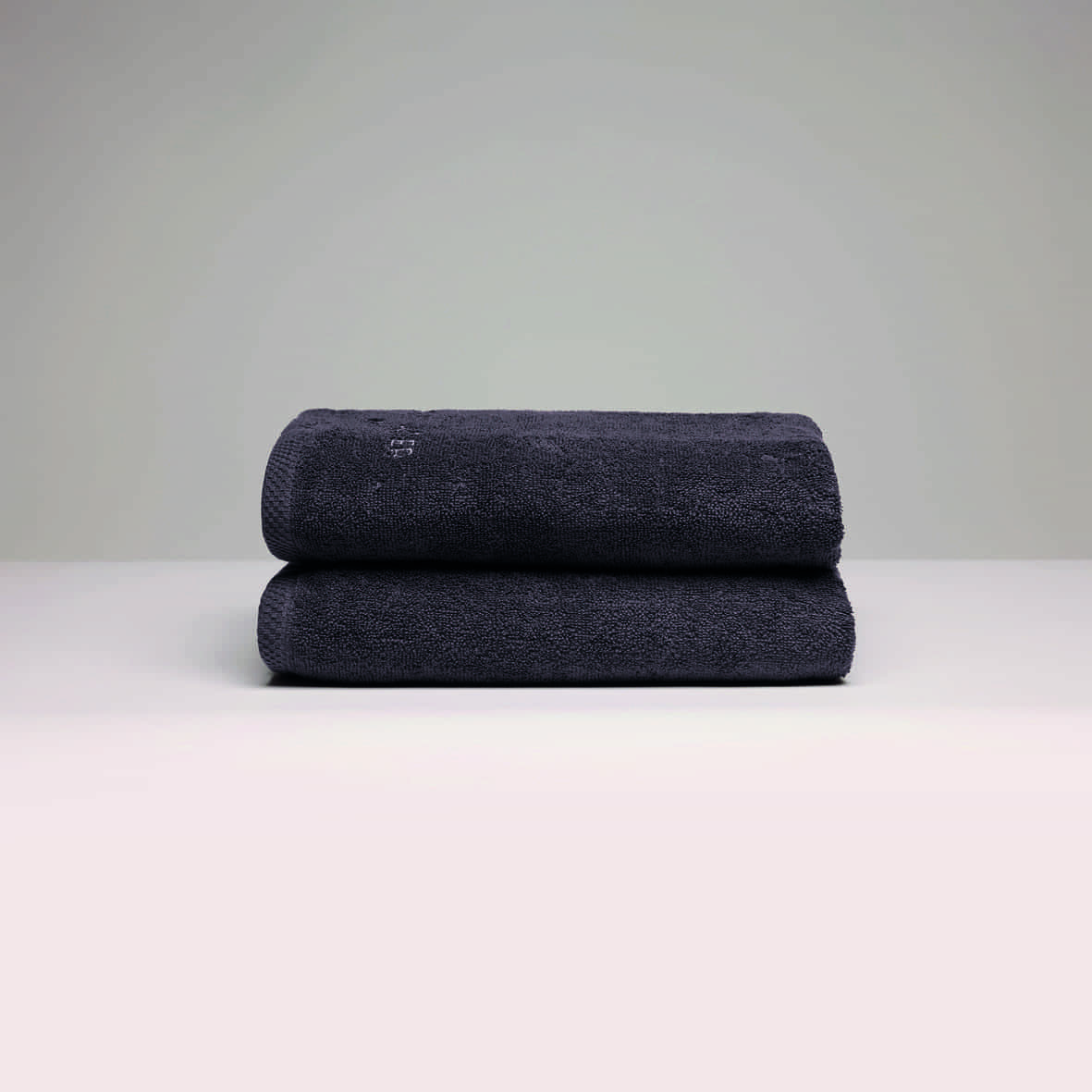 Serviette coton peigné LT - Oasis Gris foncé - 2 x (50 x 100 cm)