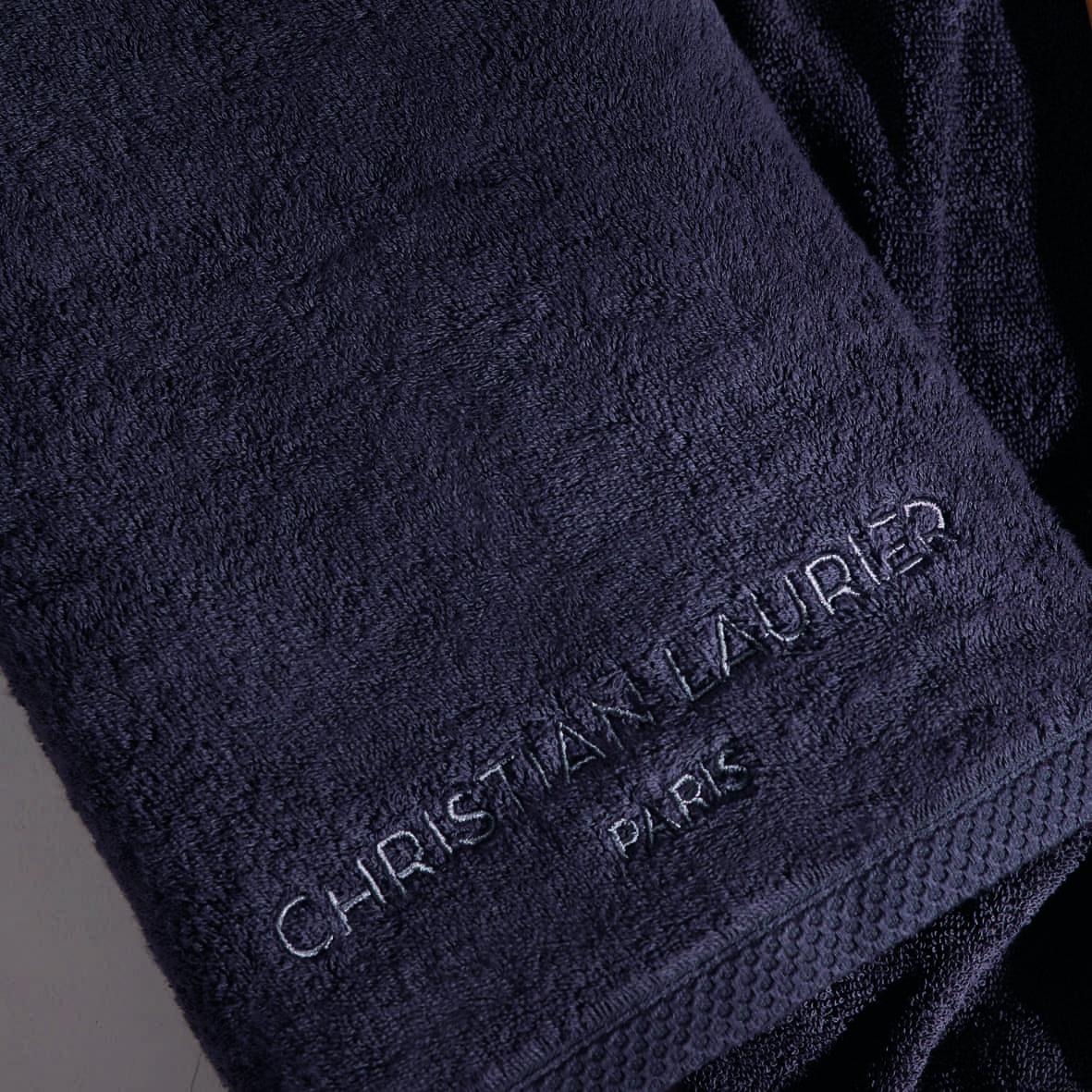 Drap de bain coton peigné LT - Oasis Gris foncé - 100 x 150 cm – Image 2