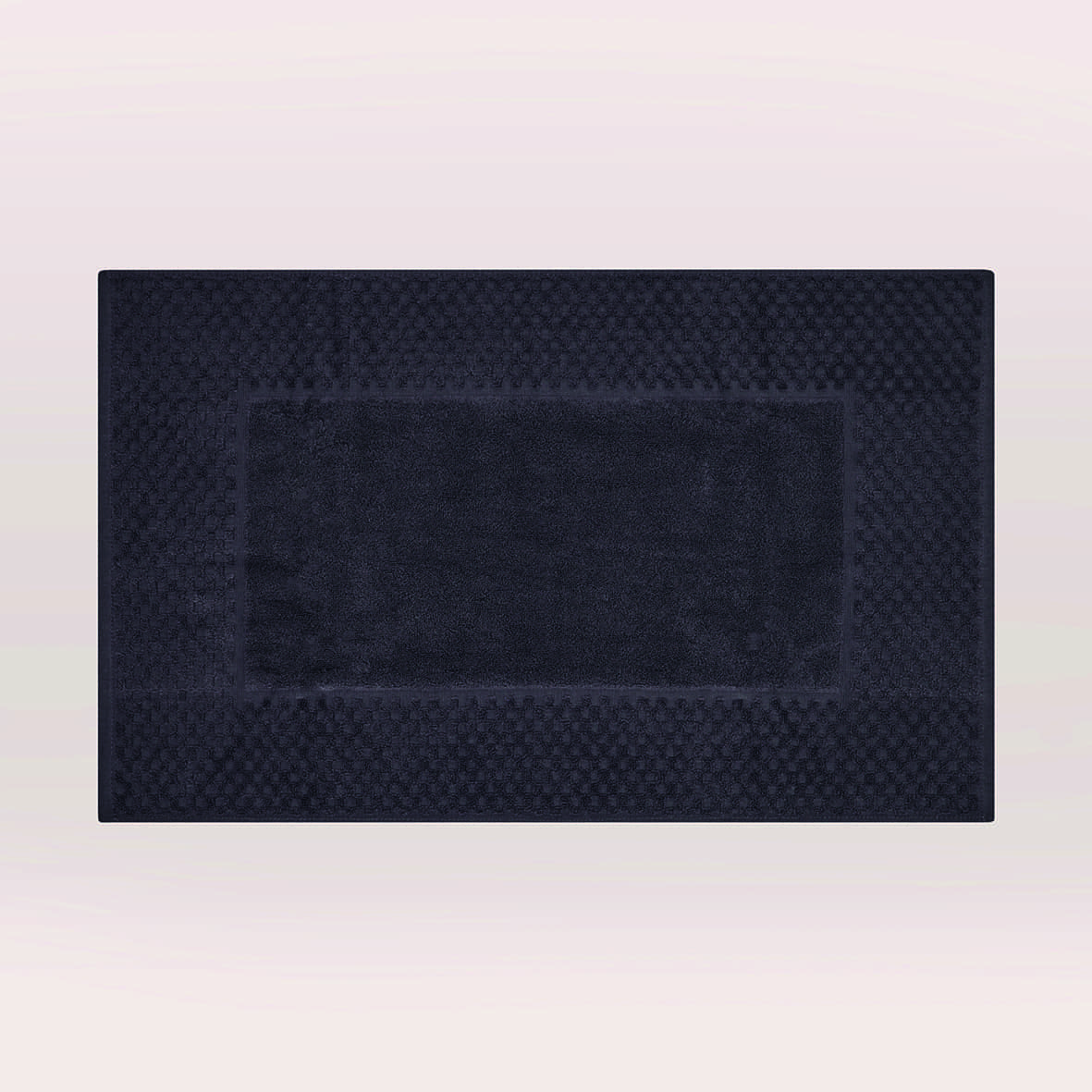 Tapis de bain coton - design 18 Gris foncé - 50 x 70 cm