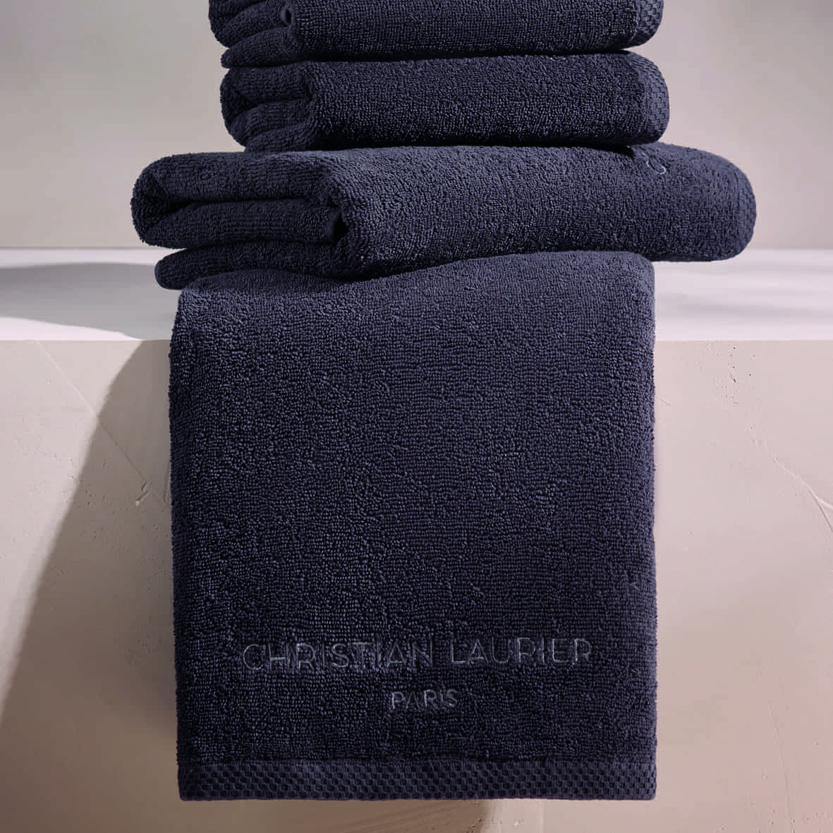 Tapis de bain coton - design 18 Gris foncé - 50 x 70 cm – Image 2