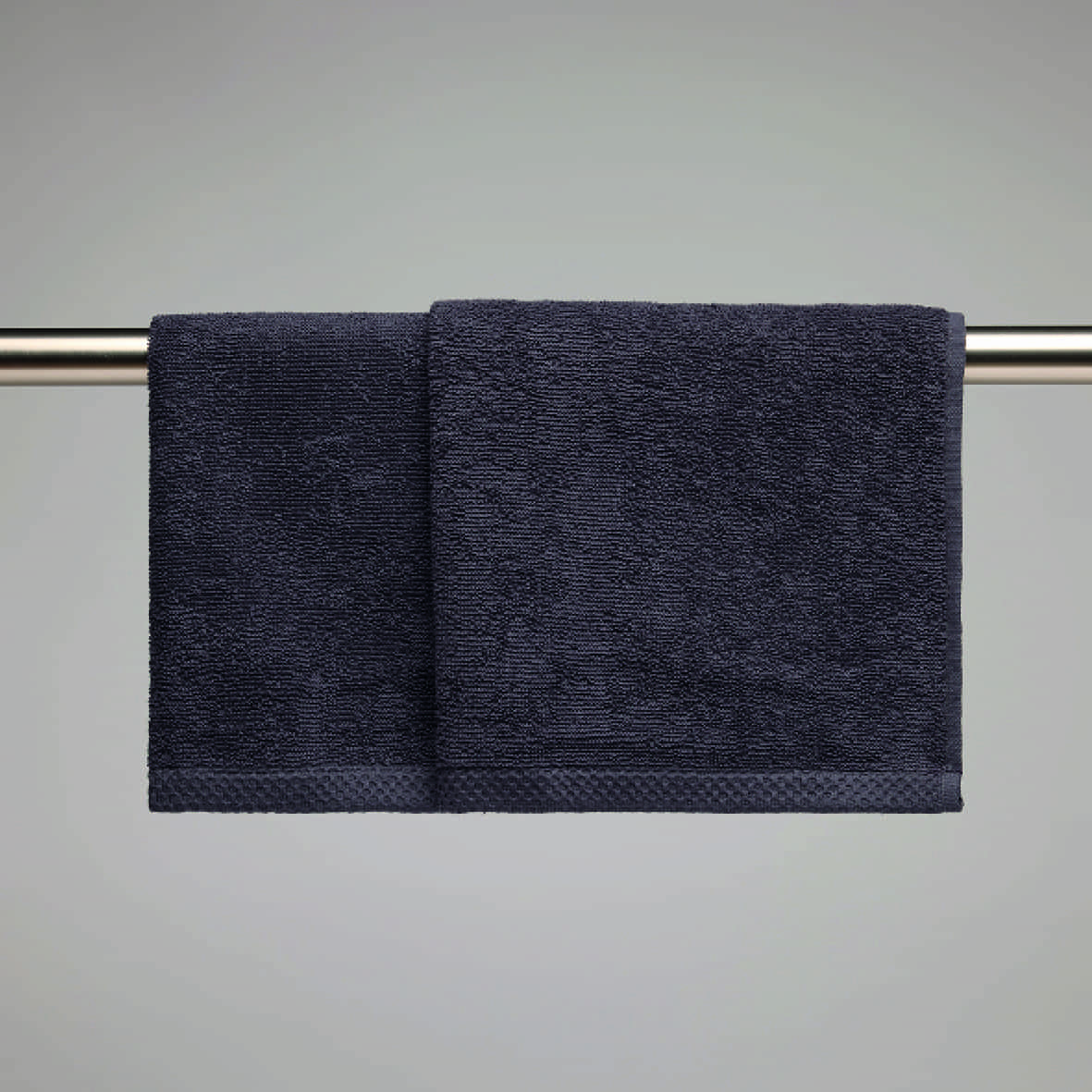 essuie-mains coton peigné LT - Oasis Gris foncé - 2 x (45 x 45 cm)