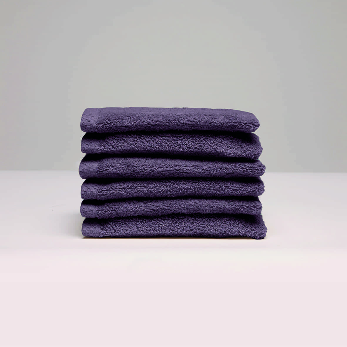 Gant de toilette coton peigné LT - Oasis Mauve - 6 x (15 x 21 cm)