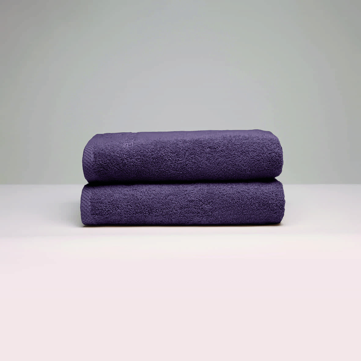 Serviette coton peigné LT - Oasis Mauve - 2 x (50 x 100 cm)