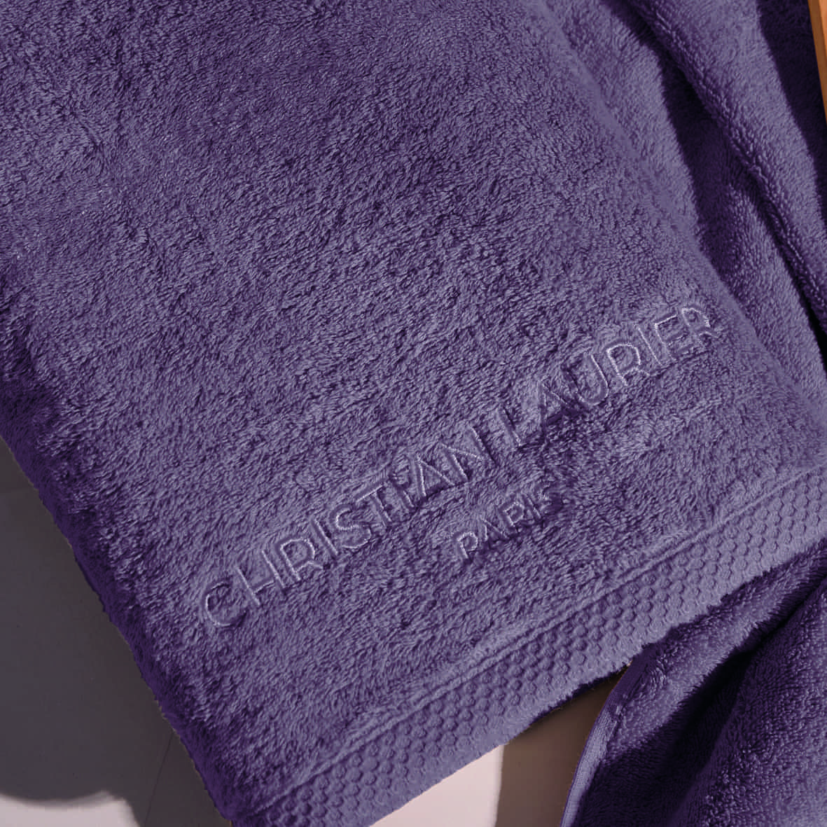 Drap de bain coton peigné LT - Oasis Mauve - 100 x 150 cm – Image 2