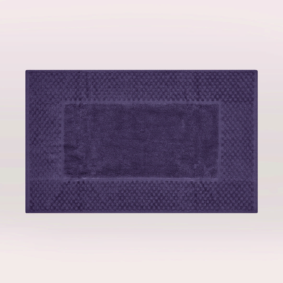 Tapis de bain coton - design 18 Mauve - 50 x 70 cm