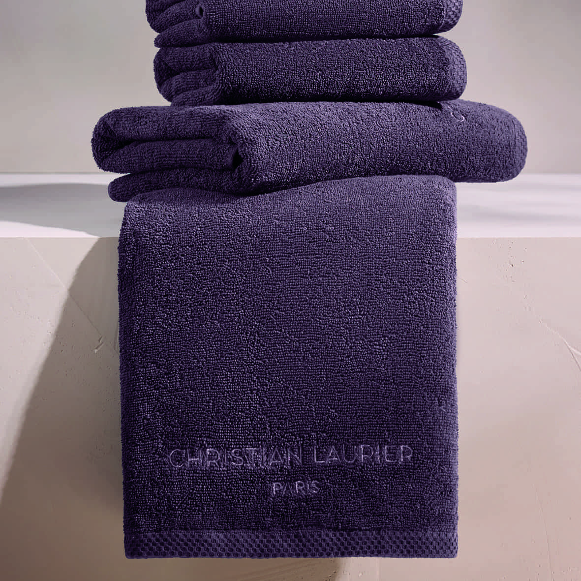 Tapis de bain coton - design 18 Mauve - 50 x 70 cm – Image 2