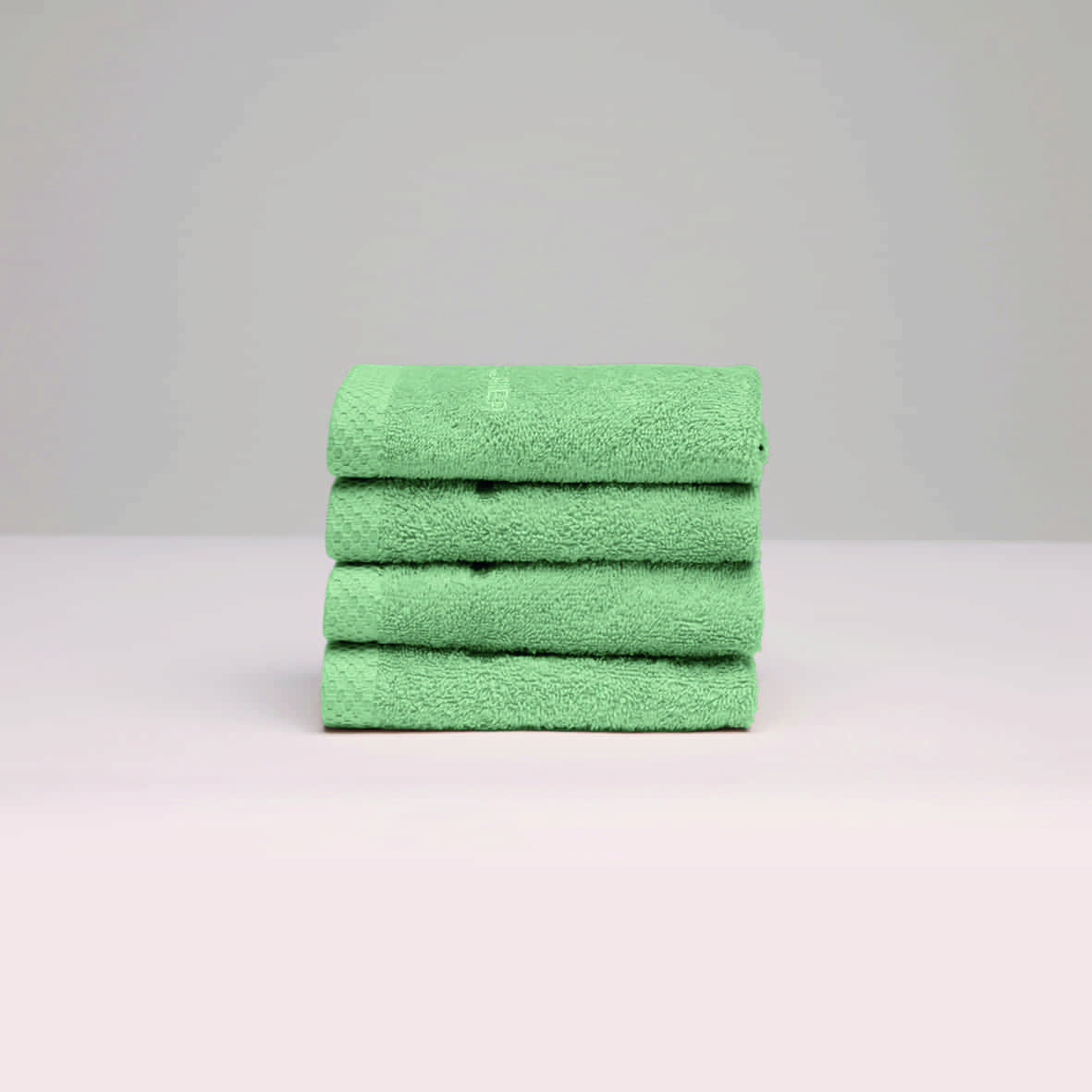 Serviette d'invité coton peigné LT - Oasis Vert sauge - 4 x (30 x 30 cm)