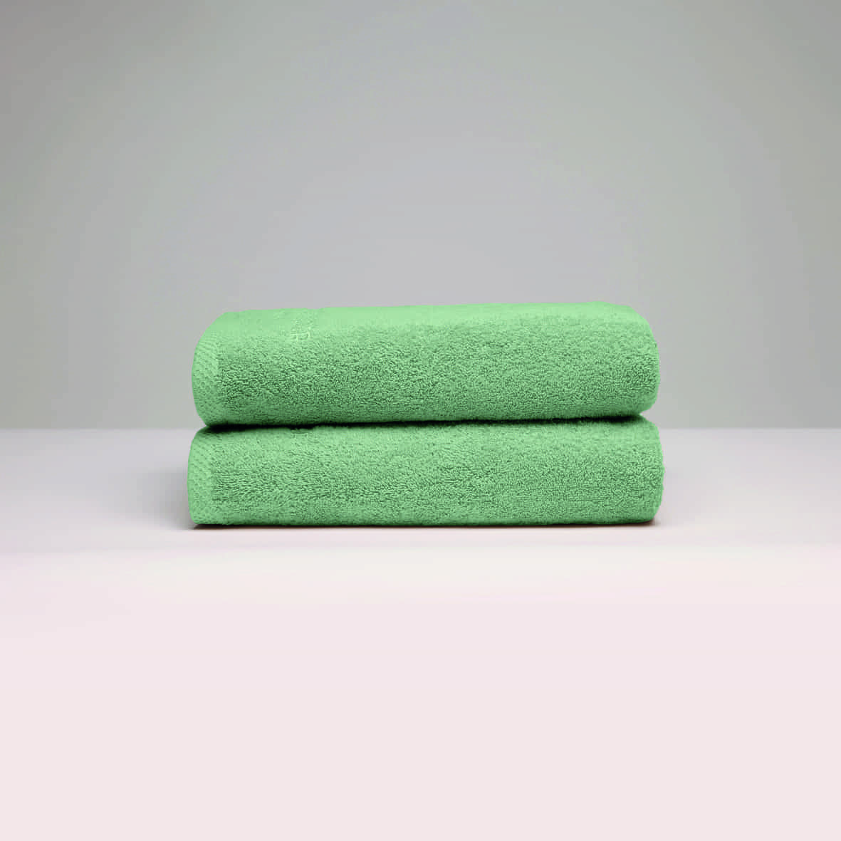 Serviette coton peigné LT - Oasis Vert sauge - 2 x (50 x 100 cm)