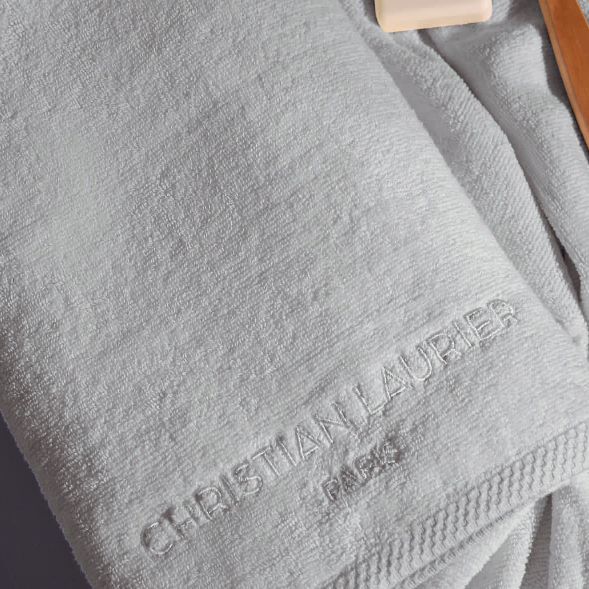 Drap de bain coton peigné LT - Oasis Sable - 2 x (70 x 140 cm) – Image 3