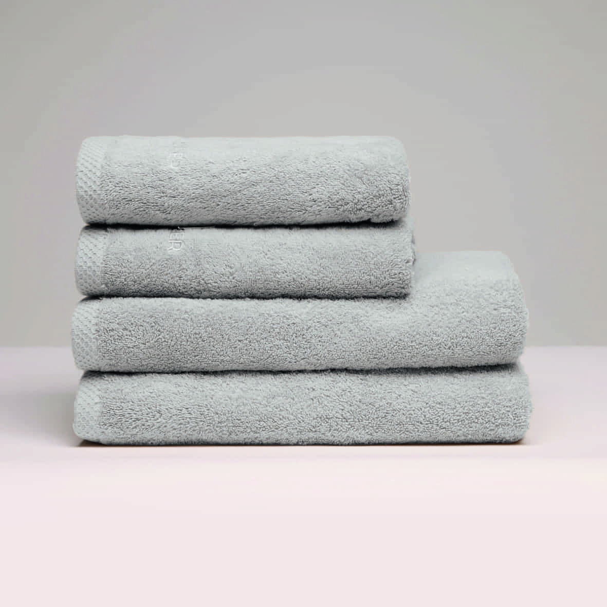 Serviette + drap de bain coton peigné LT - Oasis Sable - 2 x (50 x 100 cm) + 2 x (70 x 140 cm)