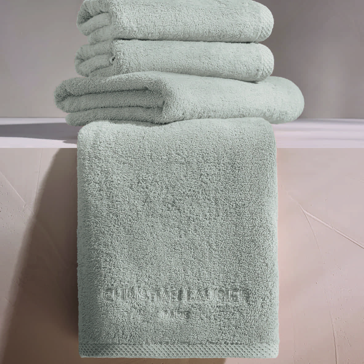 Tapis de bain coton - design 18 Sable - 50 x 70 cm – Image 2