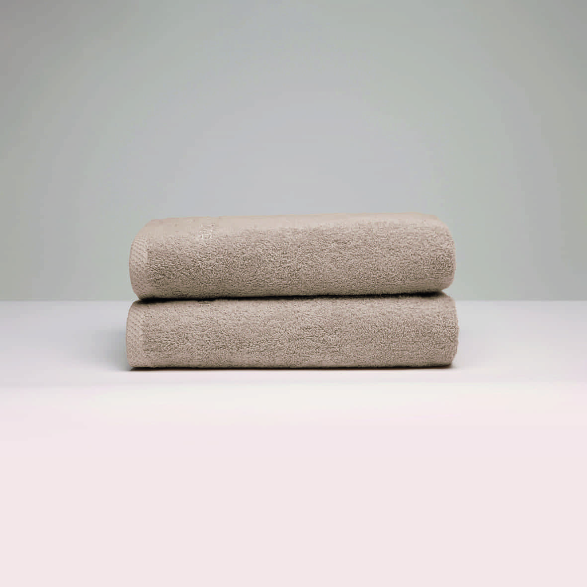 Serviette coton peigné LT - Oasis Taupe - 2 x (50 x 100 cm)