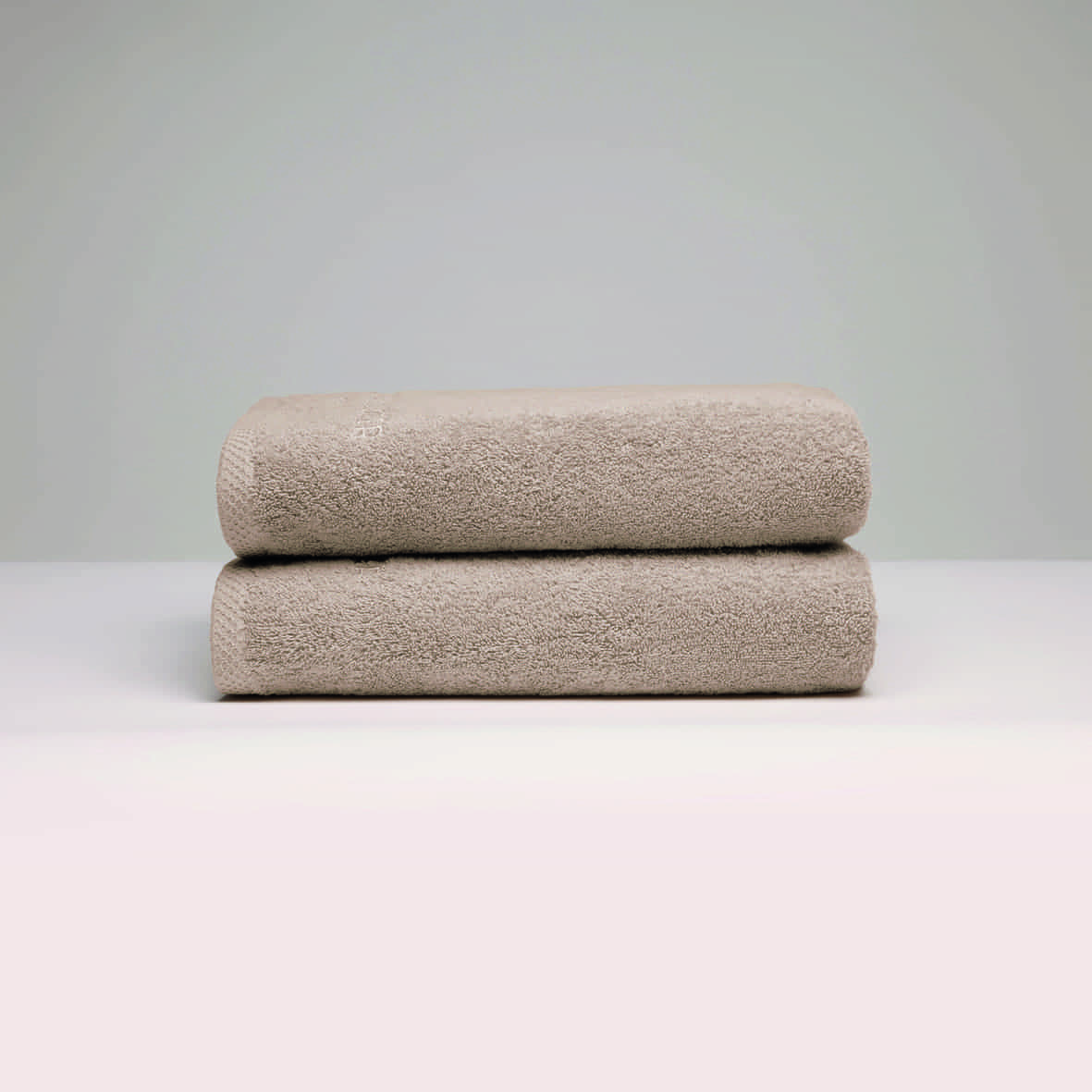 Drap de bain coton peigné LT - Oasis Taupe - 2 x (70 x 140 cm)