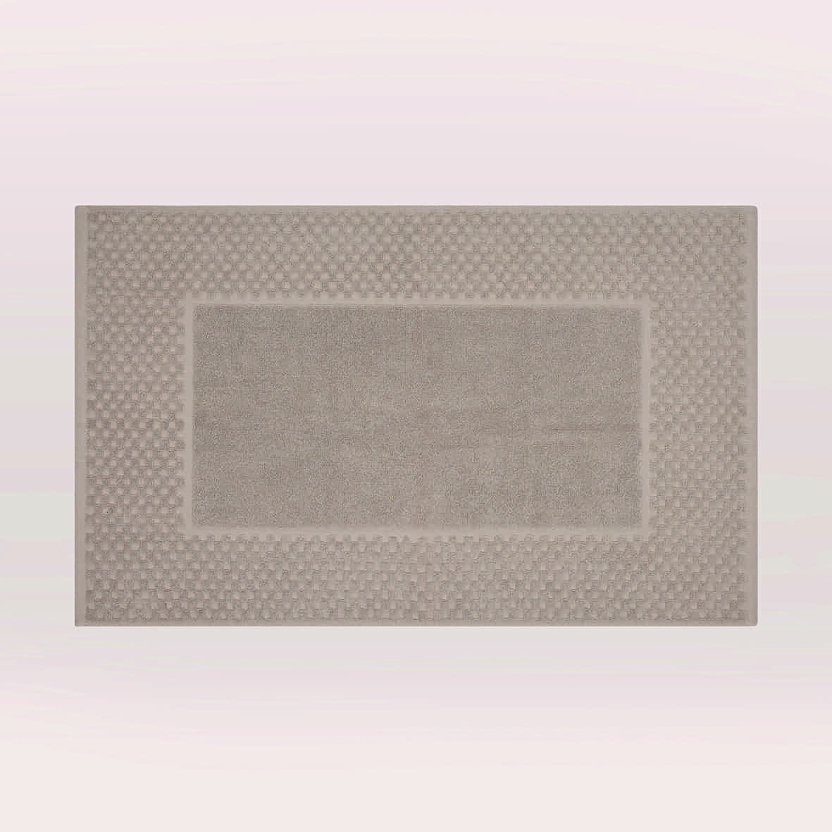 Tapis de bain coton - design 18 Taupe - 50 x 70 cm