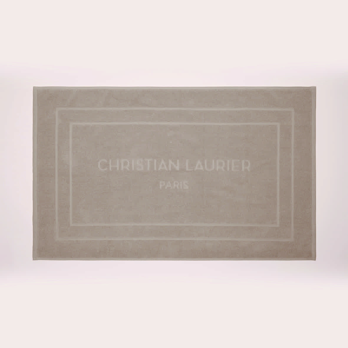 Tapis de bain coton - design 19 Taupe - 60 x 100 cm