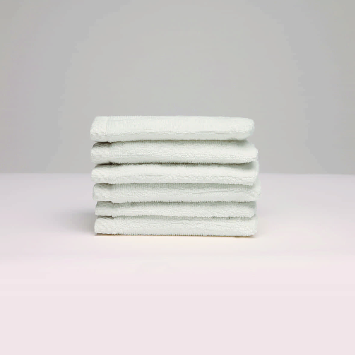 Gant de toilette coton peigné LT - Oasis Blanc - 6 x (15 x 21 cm)