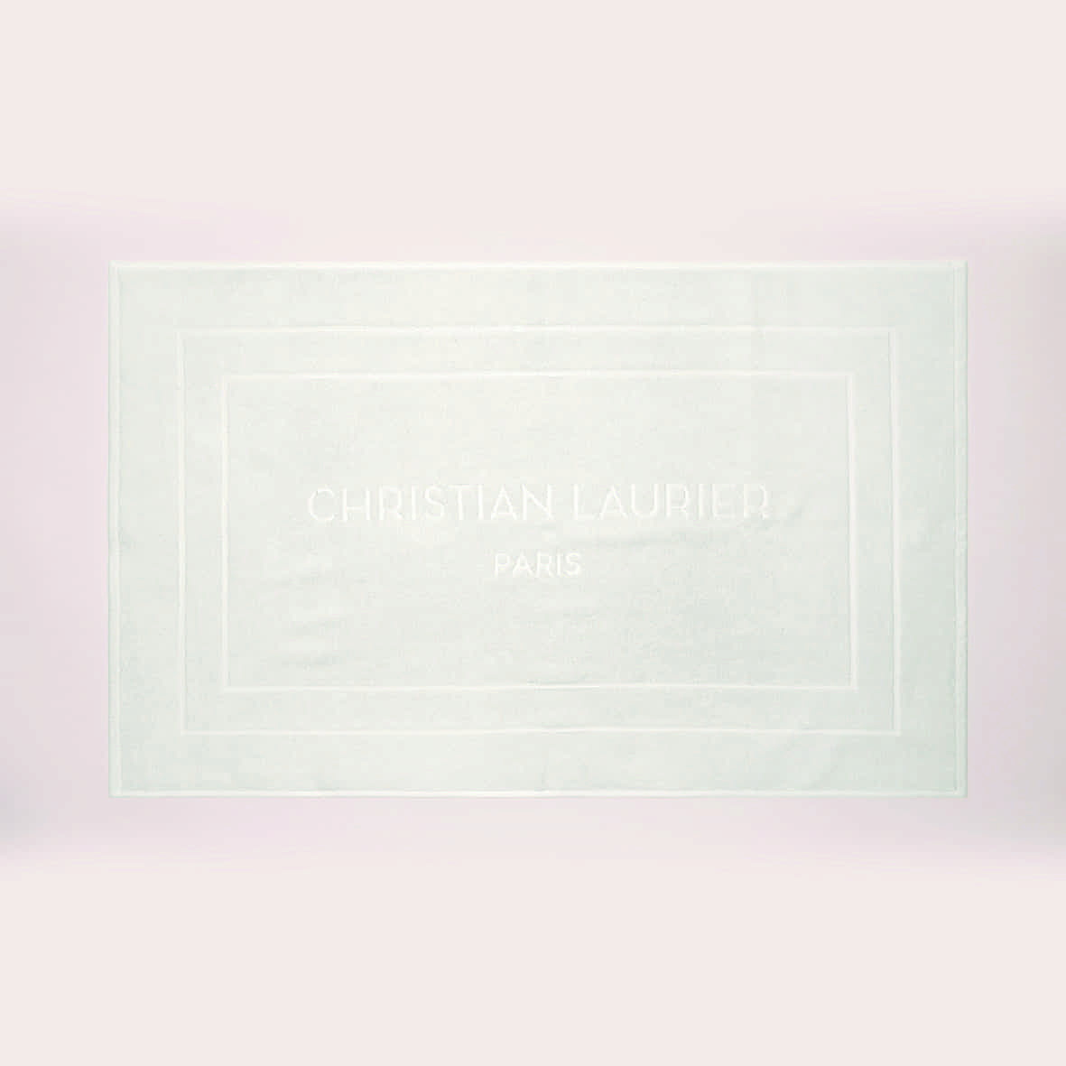 Tapis de bain coton - design 19 Blanc - 60 x 100 cm