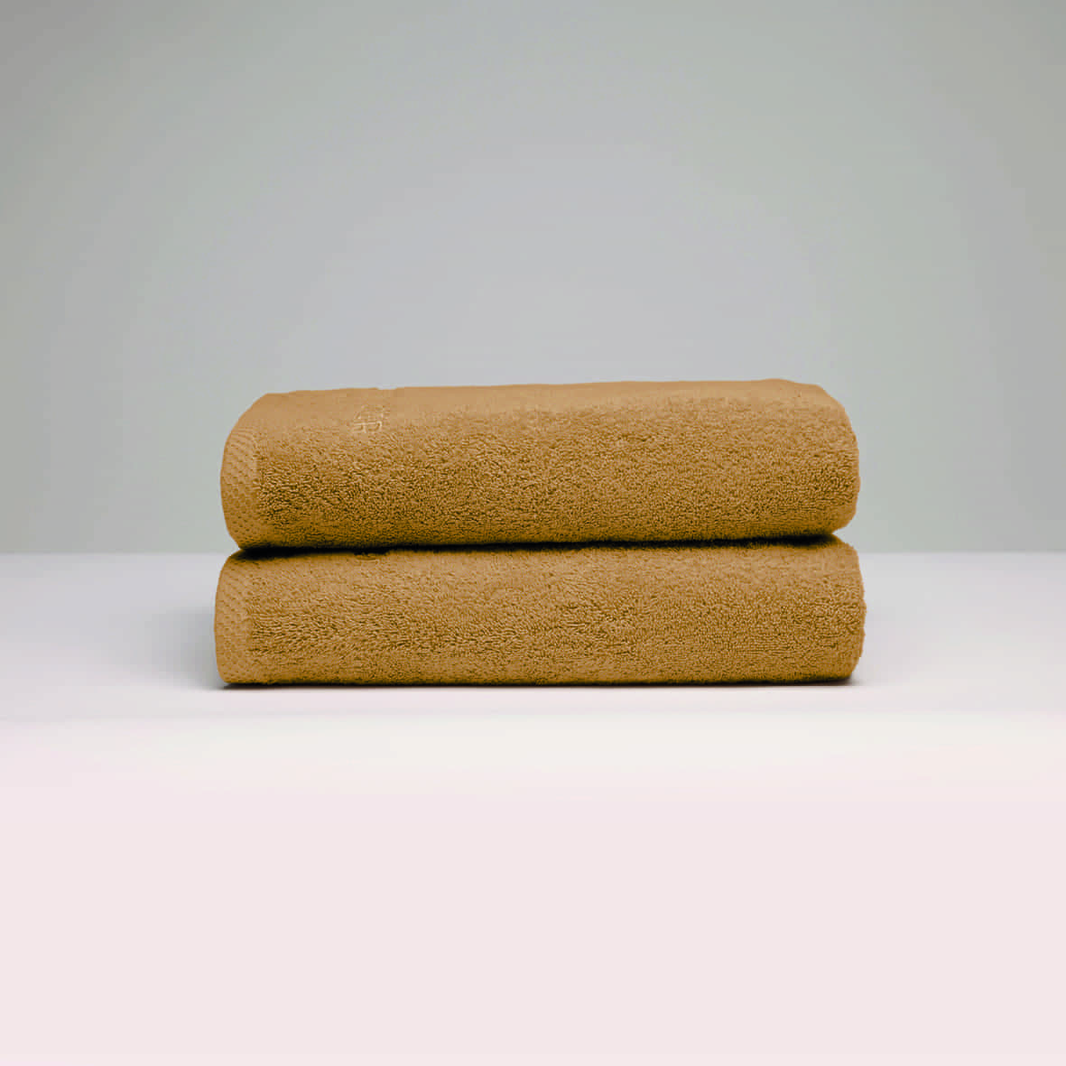 Drap de bain coton peigné LT - Oasis Jaune moutarde - 2 x (70 x 140 cm)