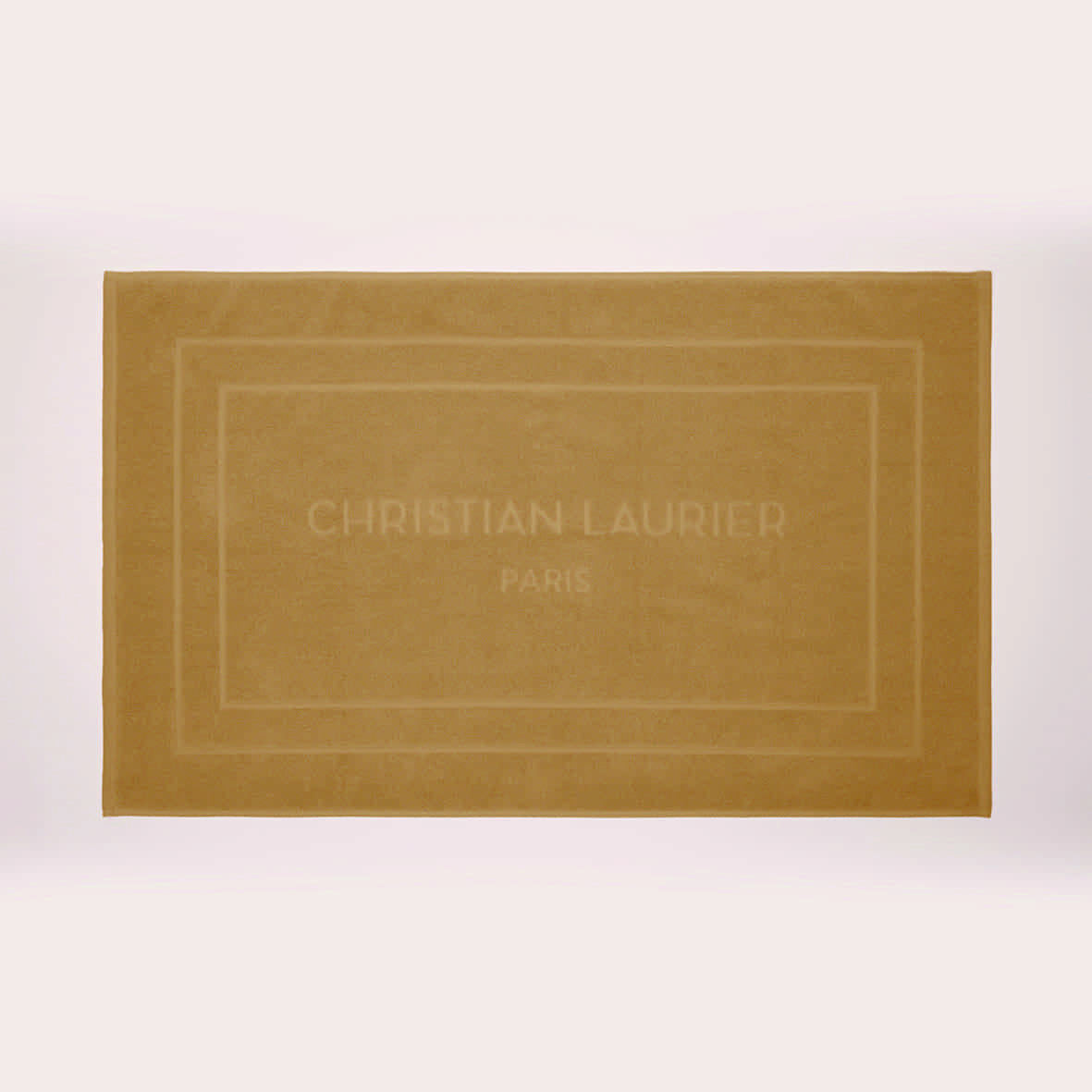 Tapis de bain coton - design 19 Jaune moutarde - 60 x 100 cm