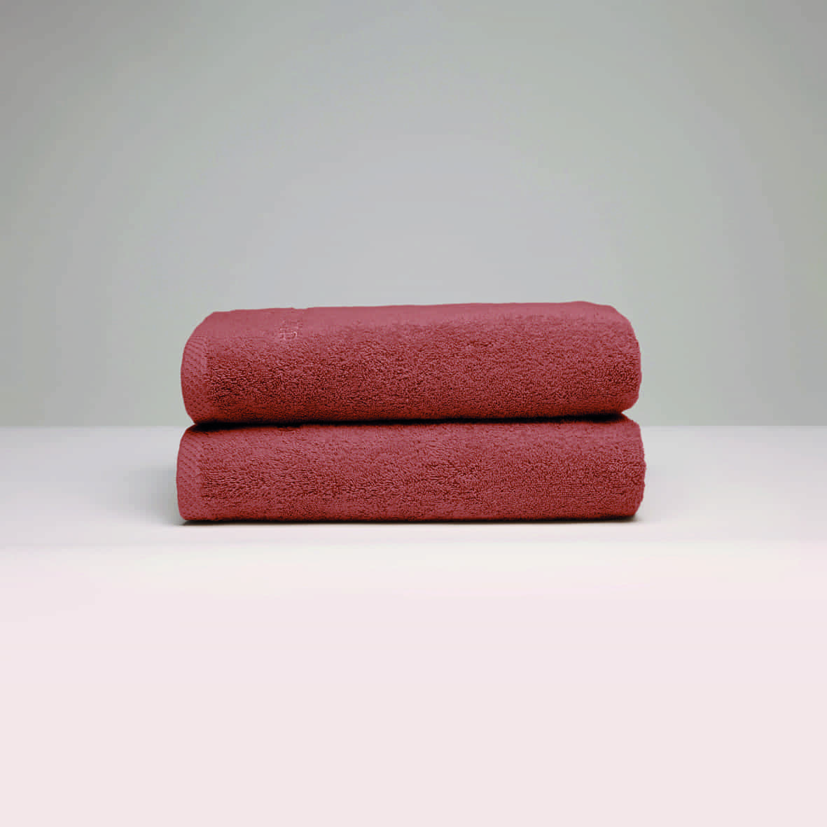 Serviette coton peigné LT - Oasis Terracotta - 2 x (50 x 100 cm)