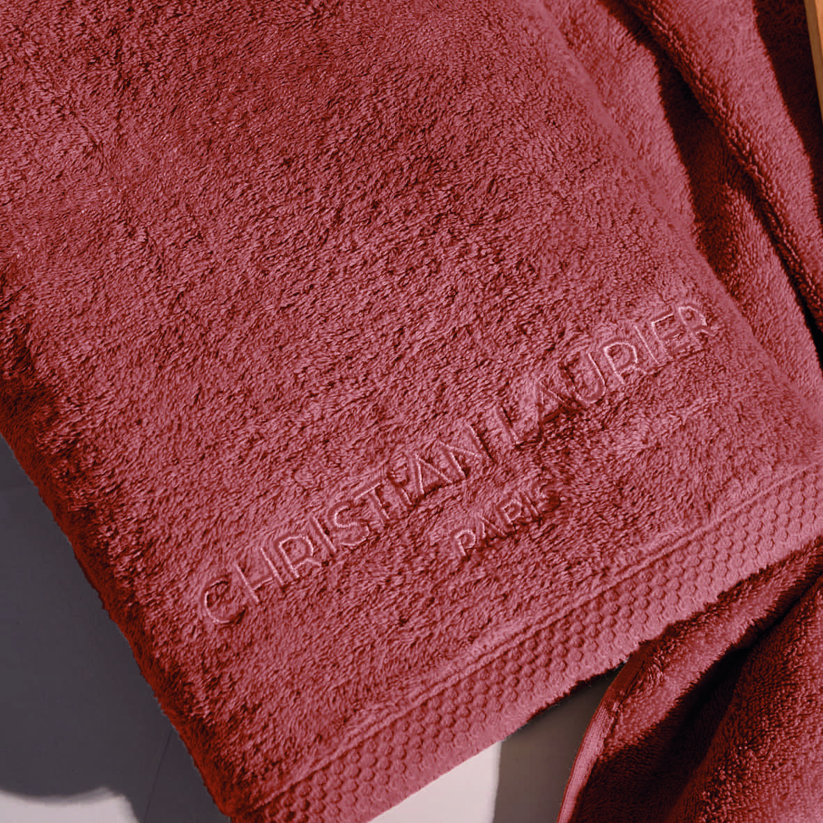 Drap de bain coton peigné LT - Oasis Terracotta - 100 x 150 cm – Image 2