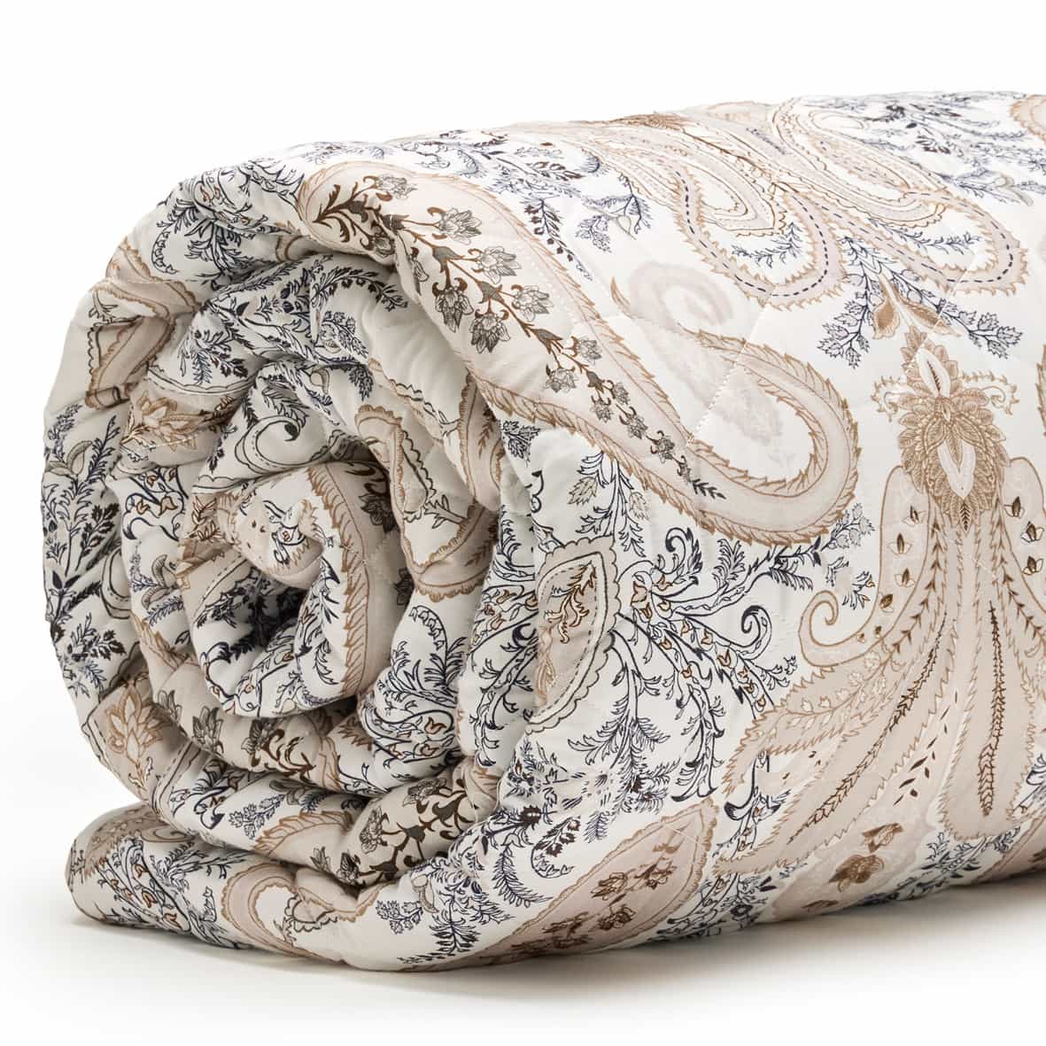 Couvre-lit satin de coton - Palais oriental Taupe - 220 x 250 cm – Image 2