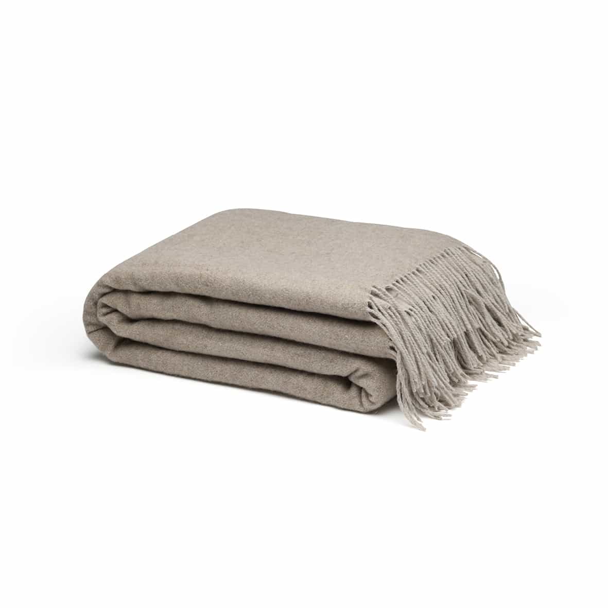 Plaid tissé - Uni Brun foncé - 130 x 180 cm