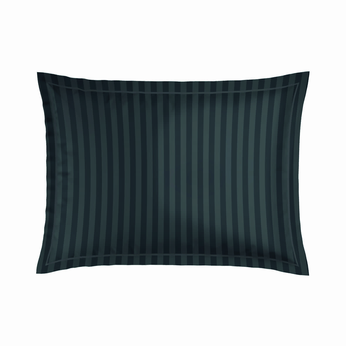 Taie d'oreiller satin de coton - Dobby stripe woven / Élégance persane Noir -2 x (50 x 70 cm) – Image 4