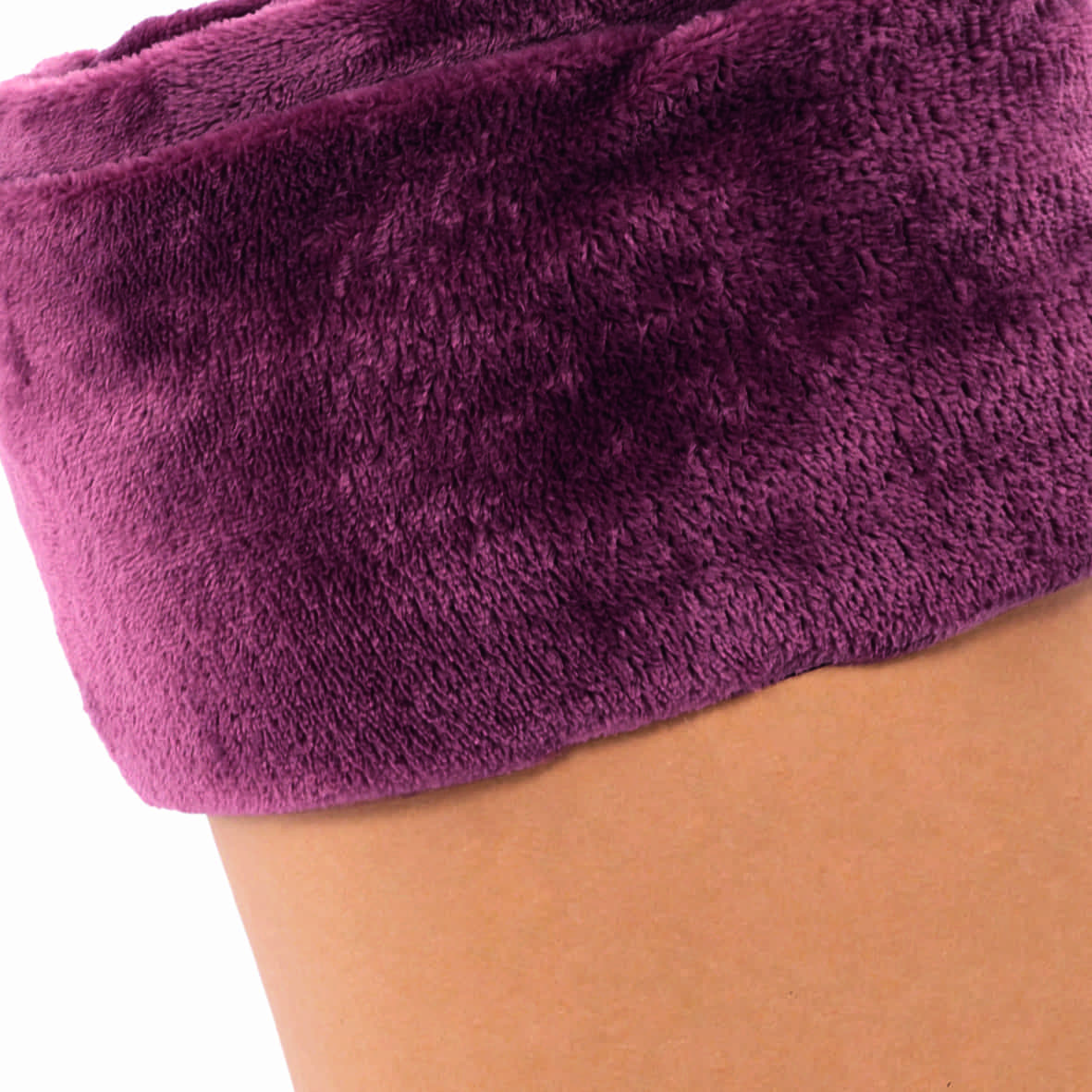 Plaid en polaire - Bordeaux -130 x 160 cm – Image 2