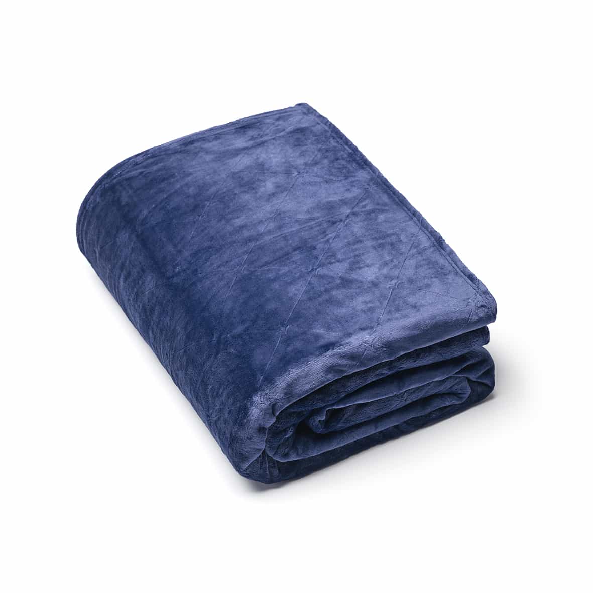 Plaid en polaire - Diamond Bleu foncé - 220 x 250 cm